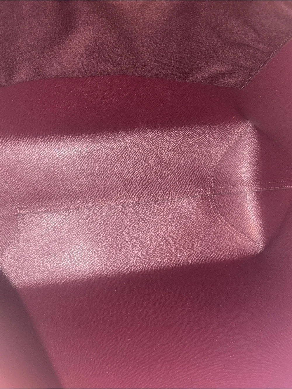 Large Coach Red Pebbled Leather Tote with Tag